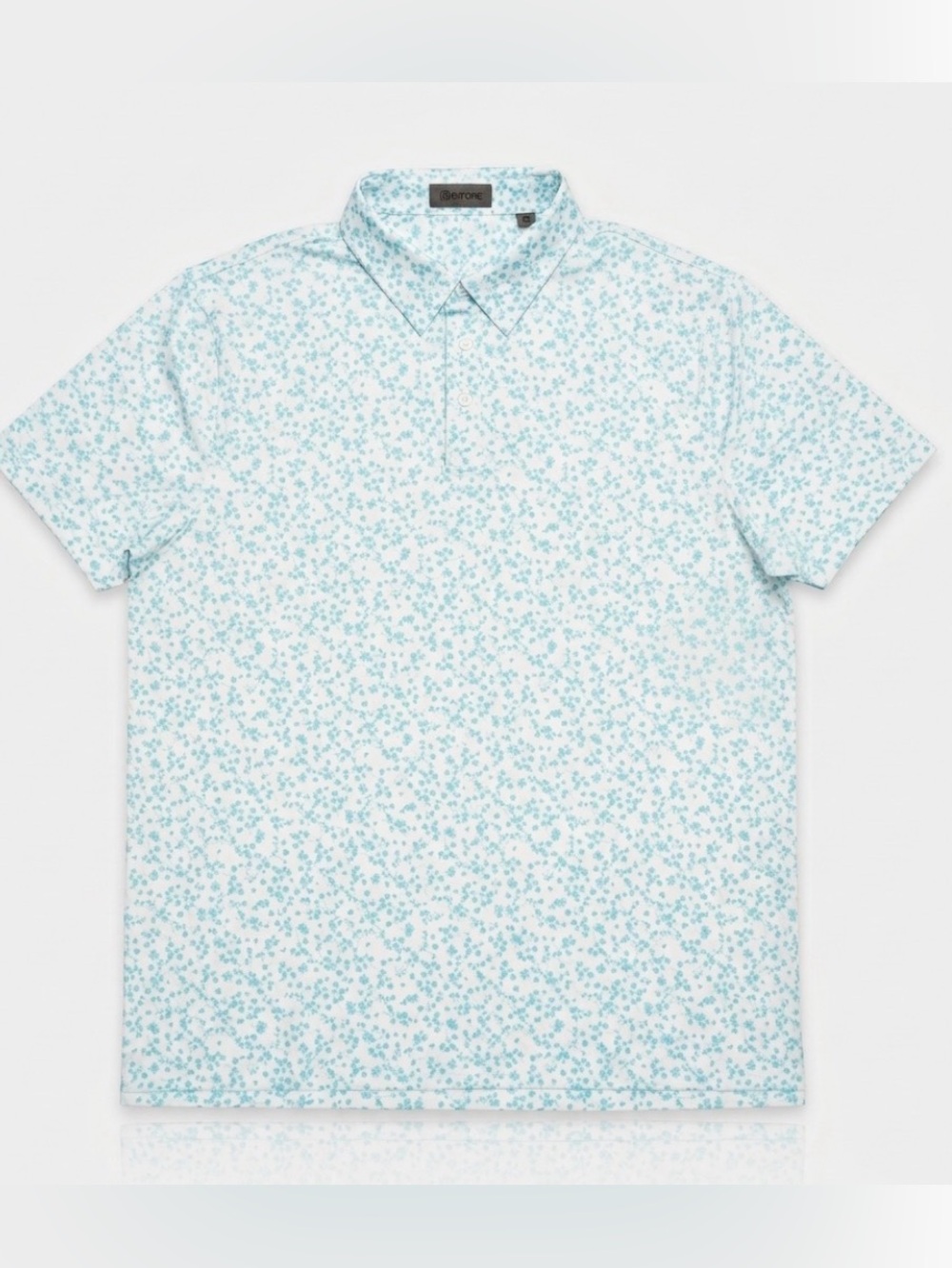 NWT G/FORE Men’s Light Blue Floral Performance Polo Shirt UPF +50 XXL